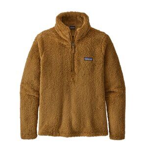 Patagonia Los Gatos 1/4-Zip Fleece Pullover Jacket in Nest Brown Medium